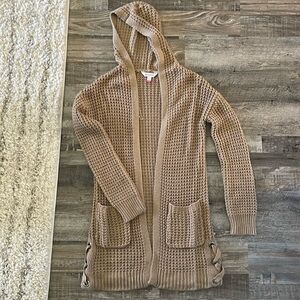 Hooded Knit Cardigan